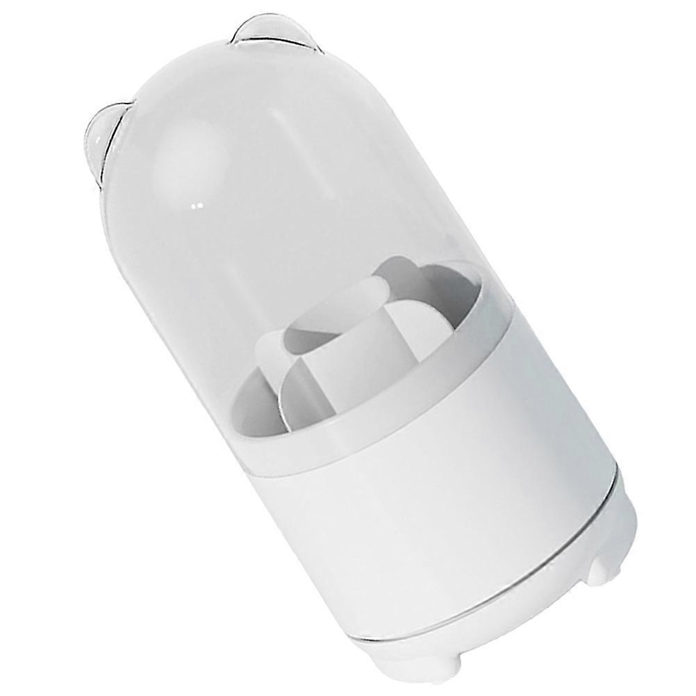 Desktop Organizer With Lid Round Base Rectangular 1Pack