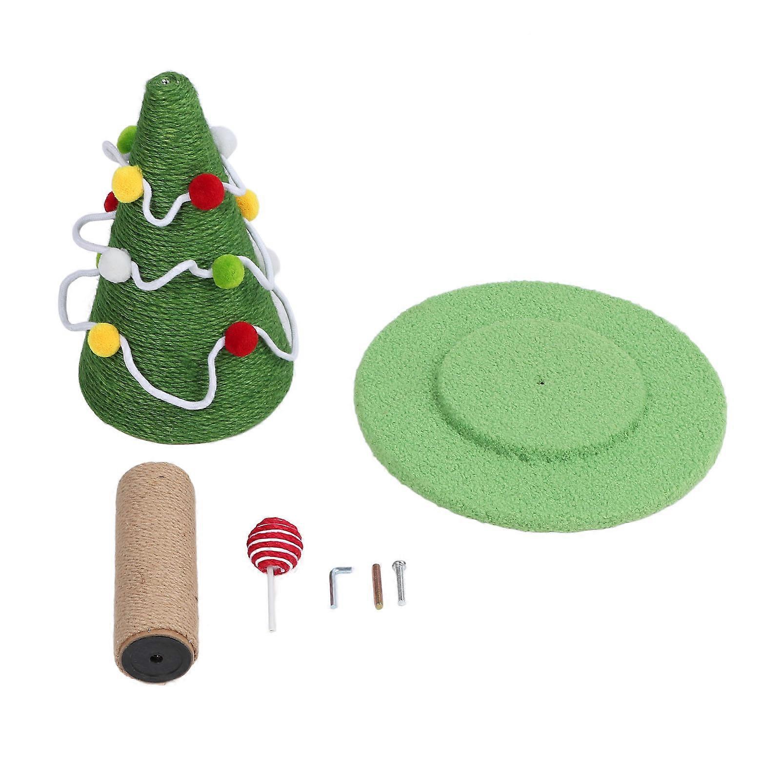 Arbre à chat en sisal, style sapin de Noël, protection des meubles, structure stable, idéal pour l'intérieur et la maison. Grand format : 40 x 65 cm.