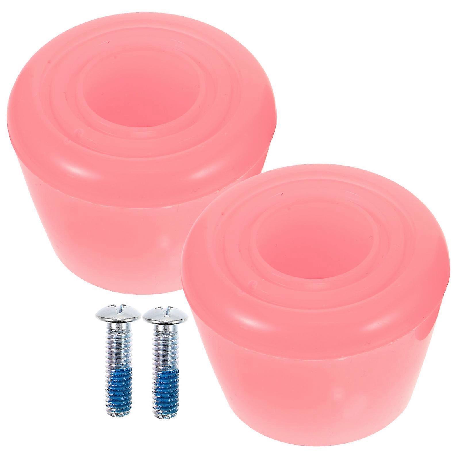 Roller Skates Accessories Toe Stops Roller Skates Brake Pads For Roller Skates Enthusiasts Pink Improve Braking Performance 1 Set