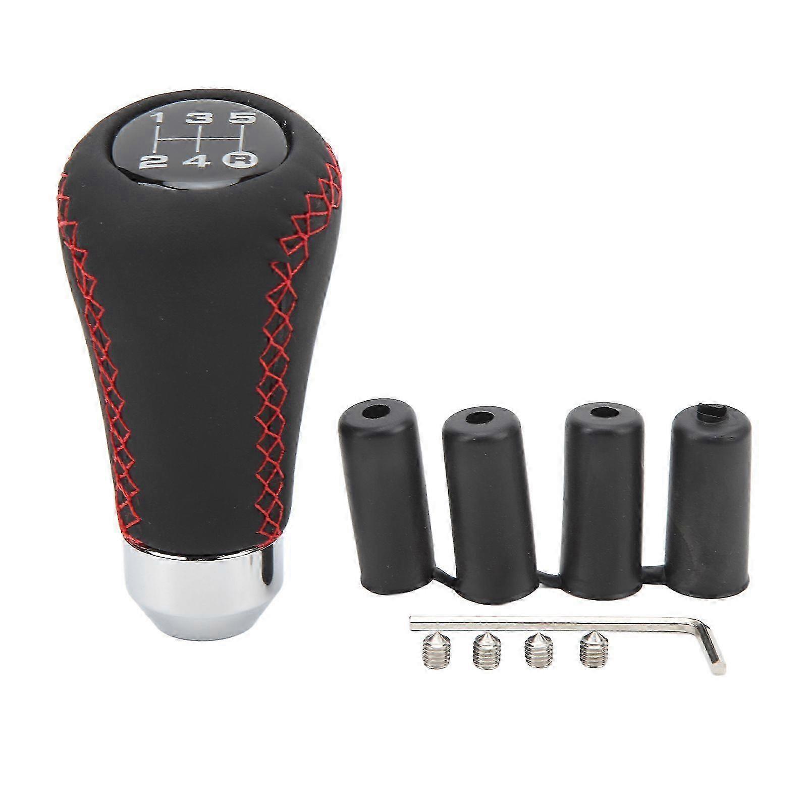 5-Speed Gear Shifter Head, Durable and Sensitive Knob with 4 Adapters, Universally Compatible for Various Car Brands