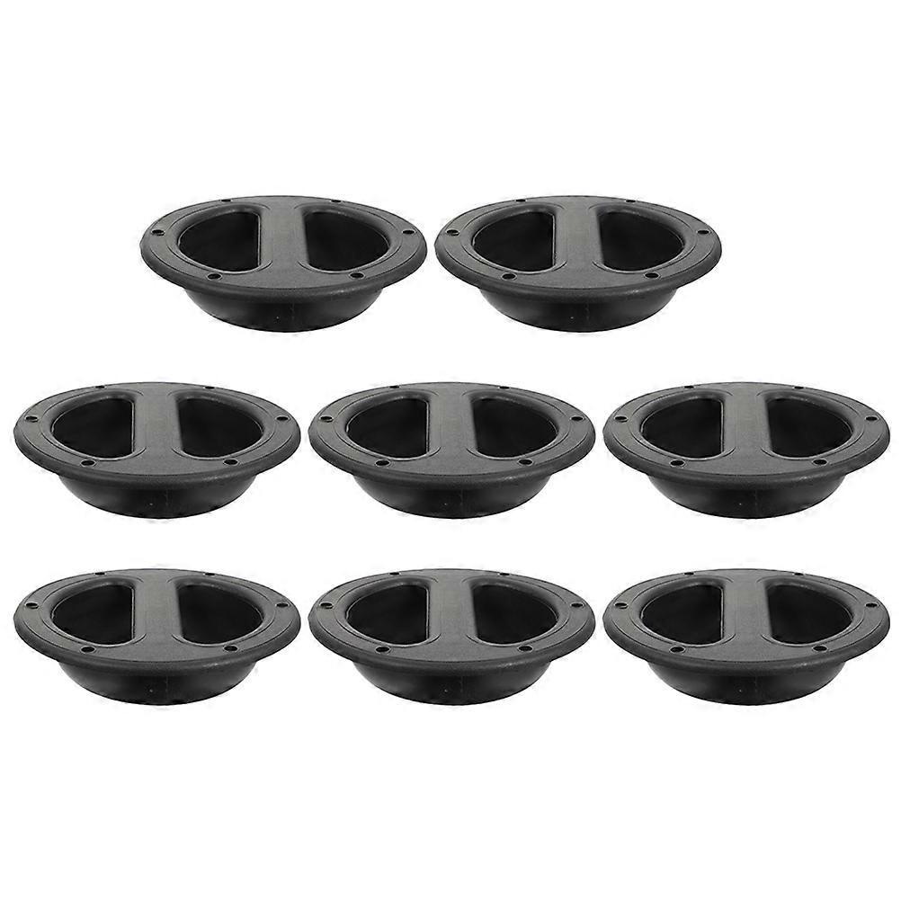 8pcs Removable Speaker Case Handles, Ergonomic Black ABS Cabinet Handles for Stage, Home & Event Use – Smooth Surface Design for Easy Installation