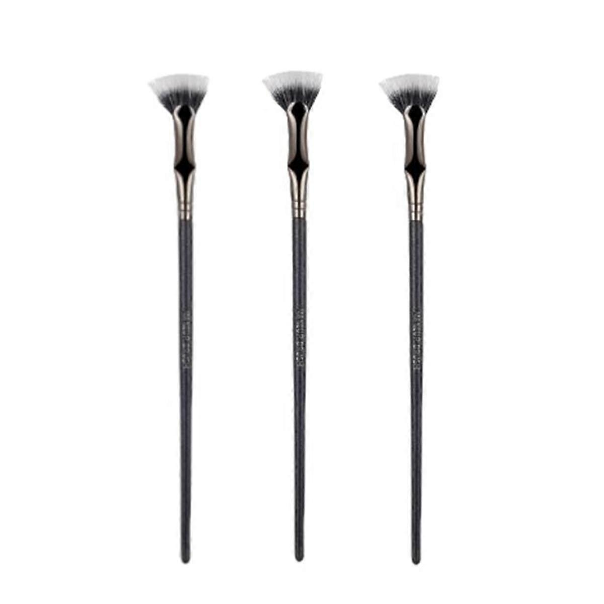 Scalloped Lash Brush, Fan Brush for Lashes Eyelash Separator Tool, Eyelash Comb for Upper Lower Eye 3pcs