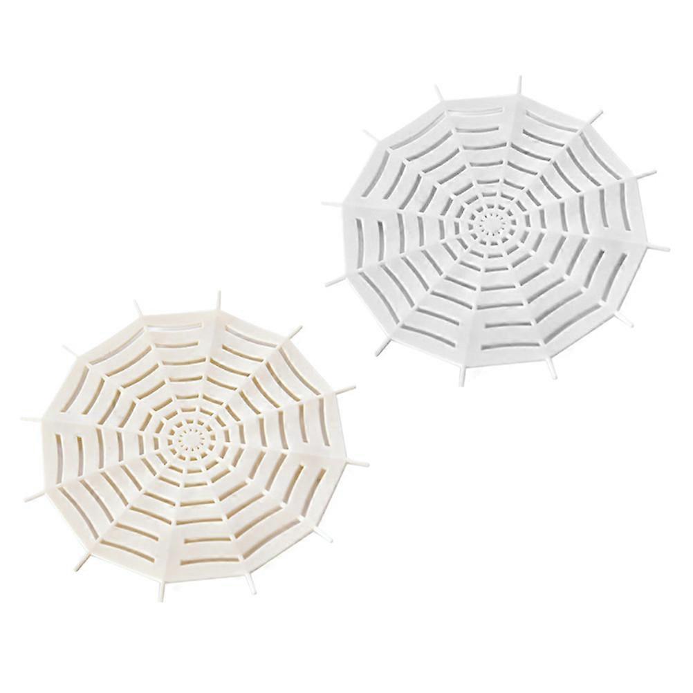 Sink Floor Drain Insert Non-Blocking Drain Stopper Hair Catcher Bathroom Tub 15.8x15.8cm 5Pcs
