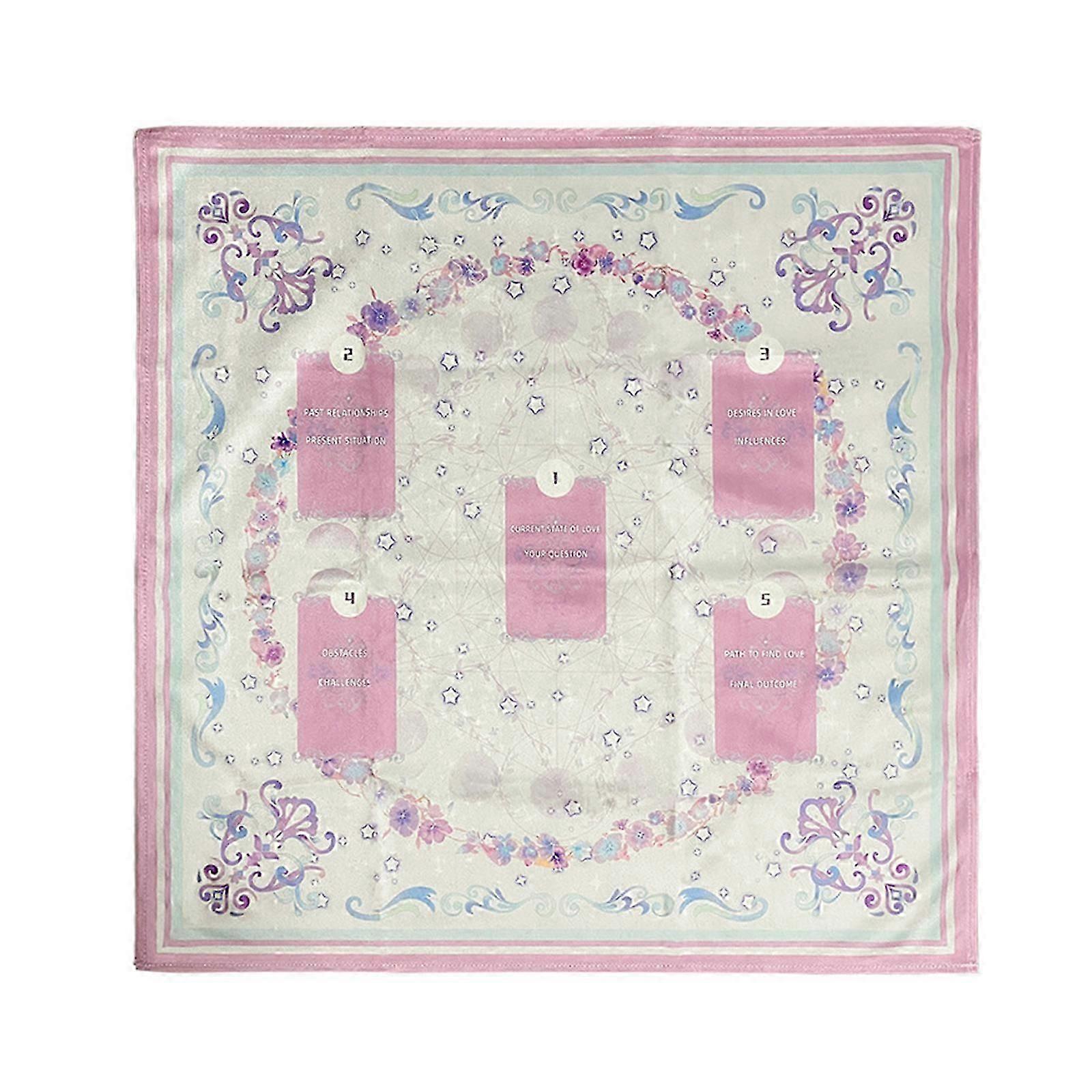 2025 Latest Model Pinks Square Divinations Tapestry Card Reading Astrologys