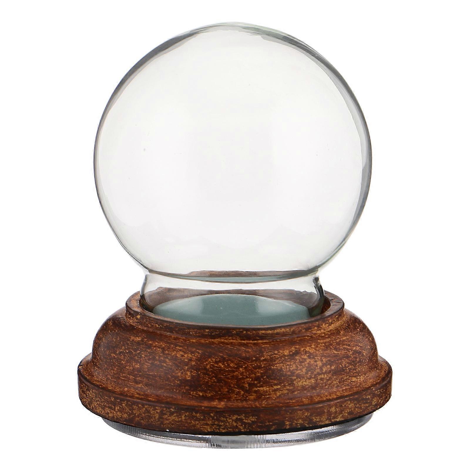 Small Snow Globes For Kids Round Base Diy Design Holiday Decorations 8.80X7.40X7.40CM 1Pcs