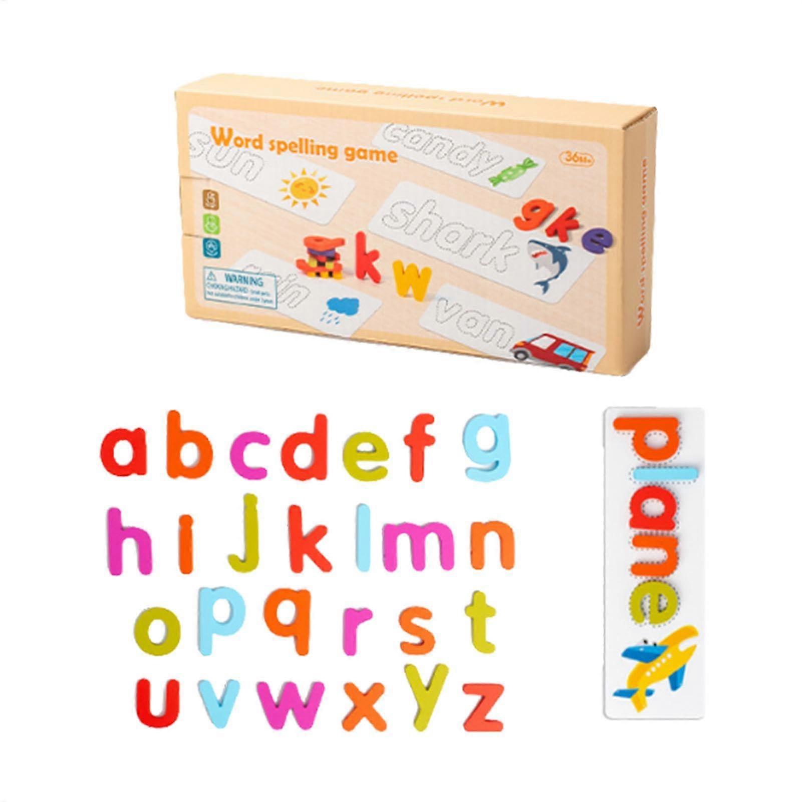 Matching Letter Game, Alphabet Spelling Game, Sight Word Matching Game, Colorful Preschool Learning Activities