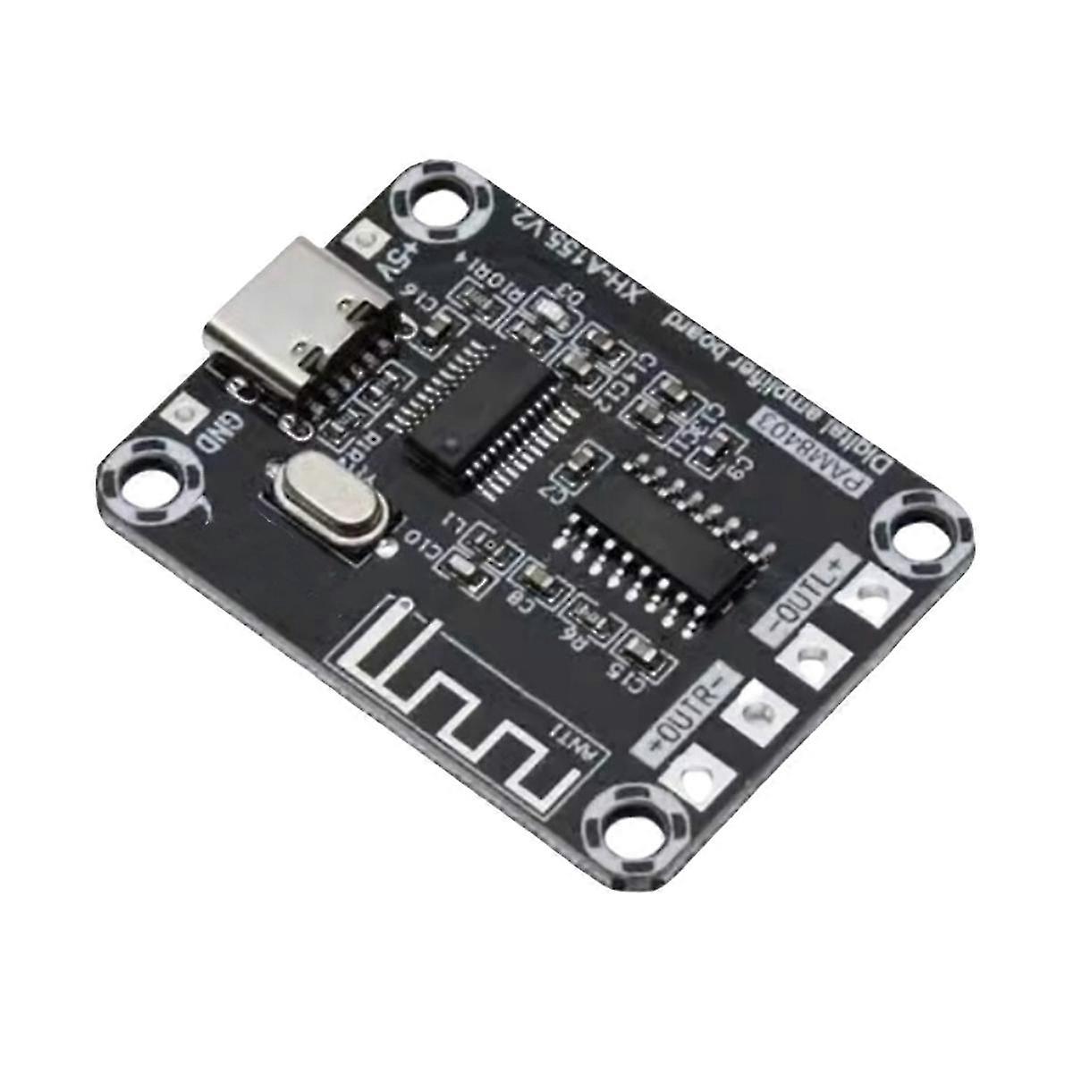 Mini Digital Amplifier Board Powerful 5W Bluetooth Amplifier with TYPE-C Power