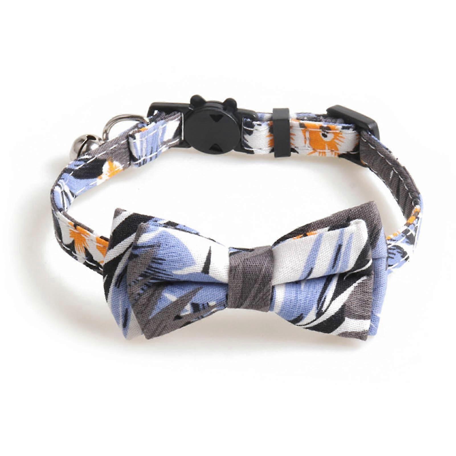 Pet Collar Leaf Pattern Decoration Adjustable Fashion Pet Kitten