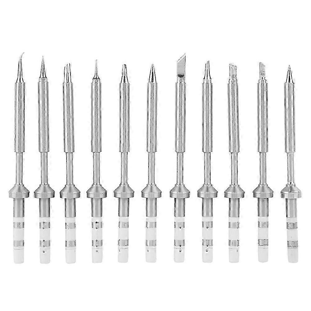 Mini Stainless Steel Soldering Iron Tips Replacement Set (11Pcs) for Compatible Brands