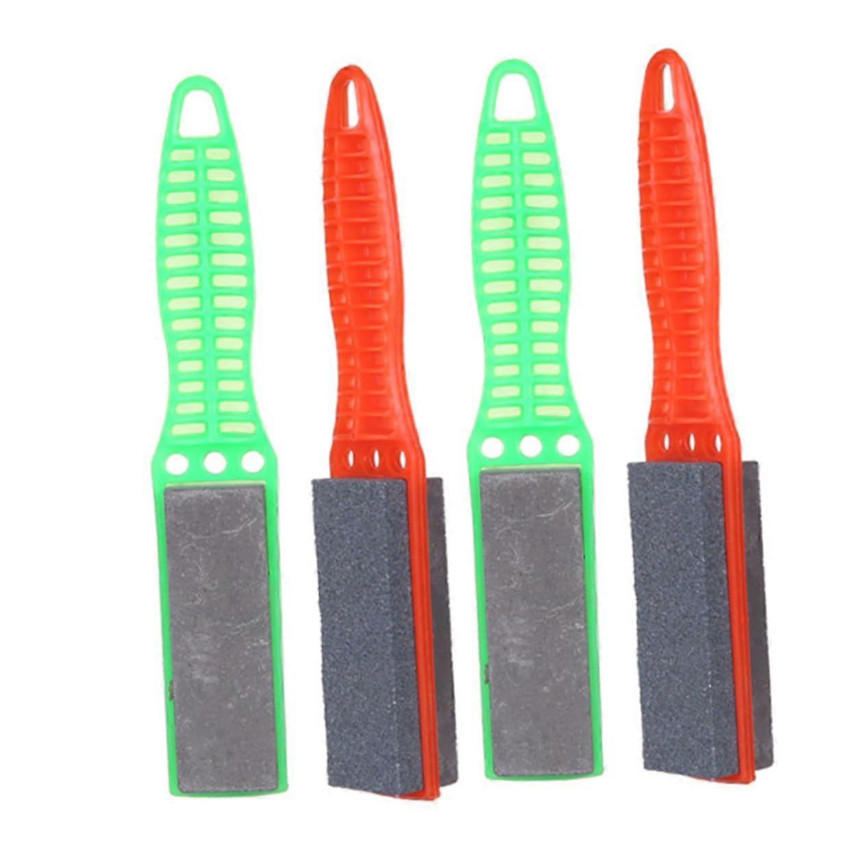 4 Piece Knife Sharpening Stone Set with Whetstone, Honing Stone & Multifunction Sharpener