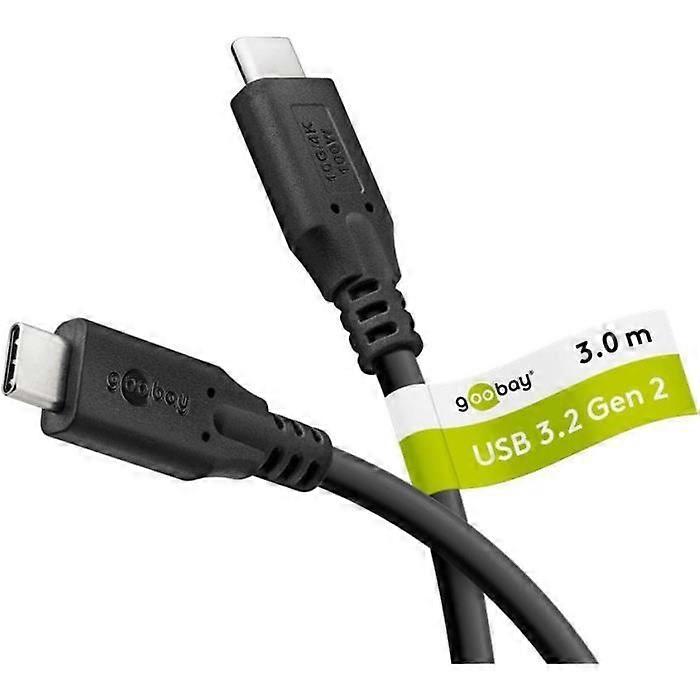 USB-C™ Cable, USB 3.2, 100 W, 10 Gbit/s, 3 m