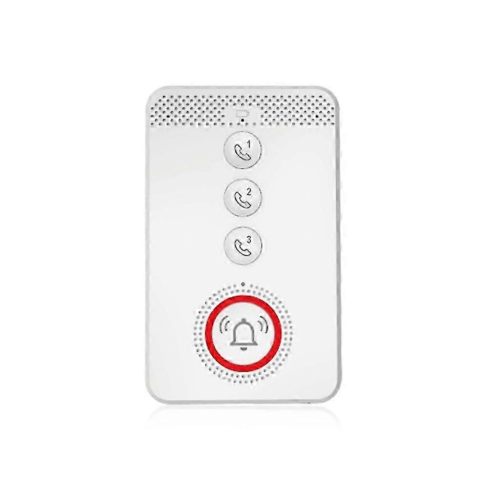 Wireless Caregiver Pager Elderly Calling System SOS Emergency Button Alert Portable One-click Caller Alarm 4G Voice Distress Alarm Two-way Intercom Ph