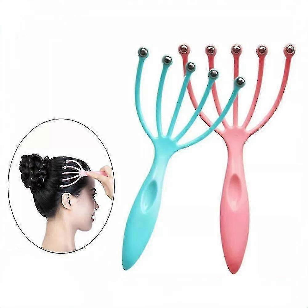 2 Pieces Scalp Massager, Portable Hand Held Head Massager for Deep Relaxation & Stress Relief