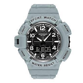 SANDA 3101 Dual Time Dispay Dial Relógio Eletrônico para Homens
