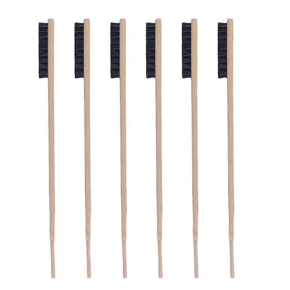 Bird Cage Cleaning Brush with Synthetic Material and Narrow Design for Easy Use Light Brown