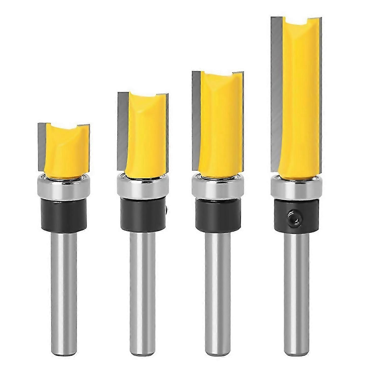 For 1/4 Inch Shank Flush Trim Router Bit Set, 1/4 Router Bit Set