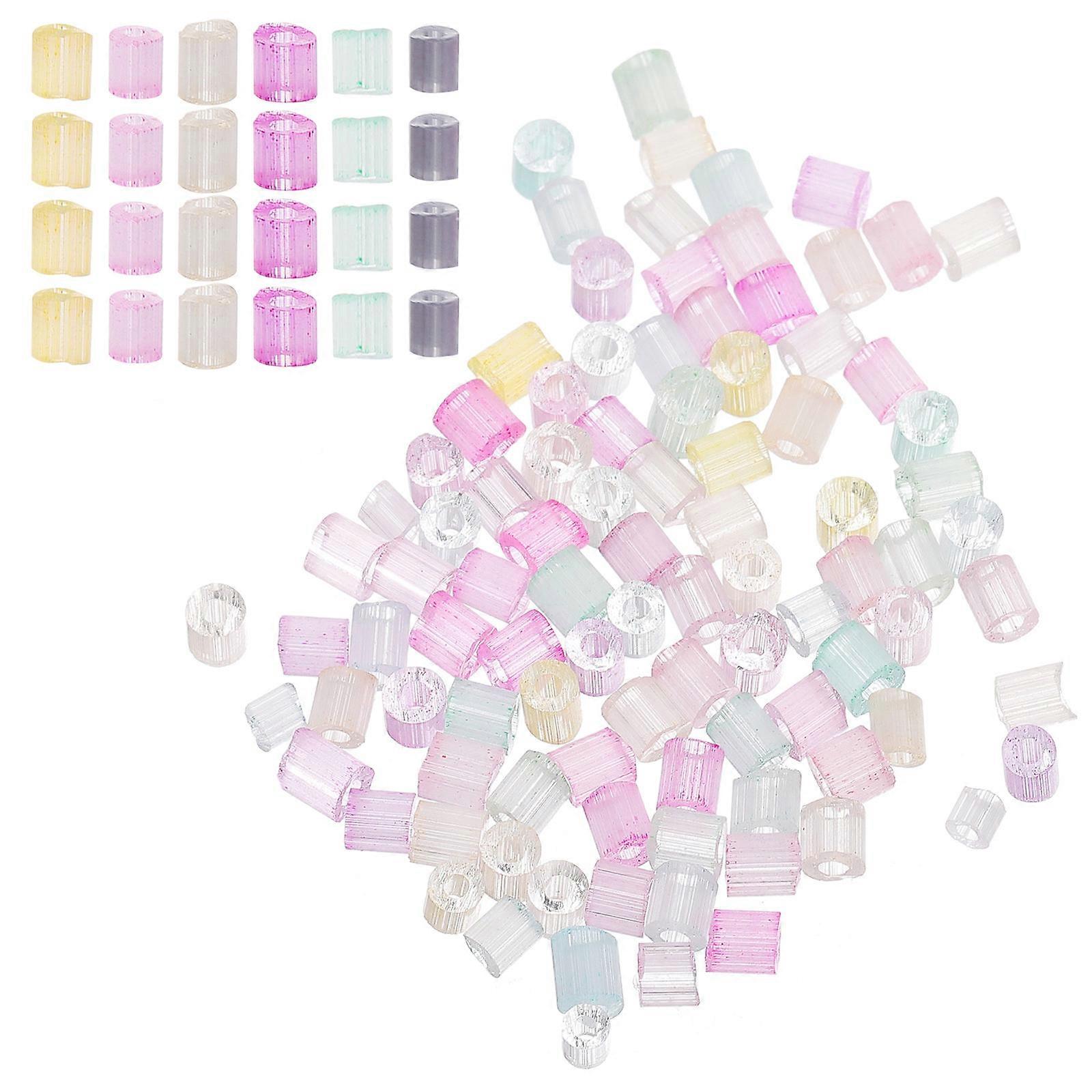 Jewelry Beads Round Loose Beads Glass Beads for Crafting Handcraft Enthusiasts 0.30X0.30X0.30cm DIY 1Set