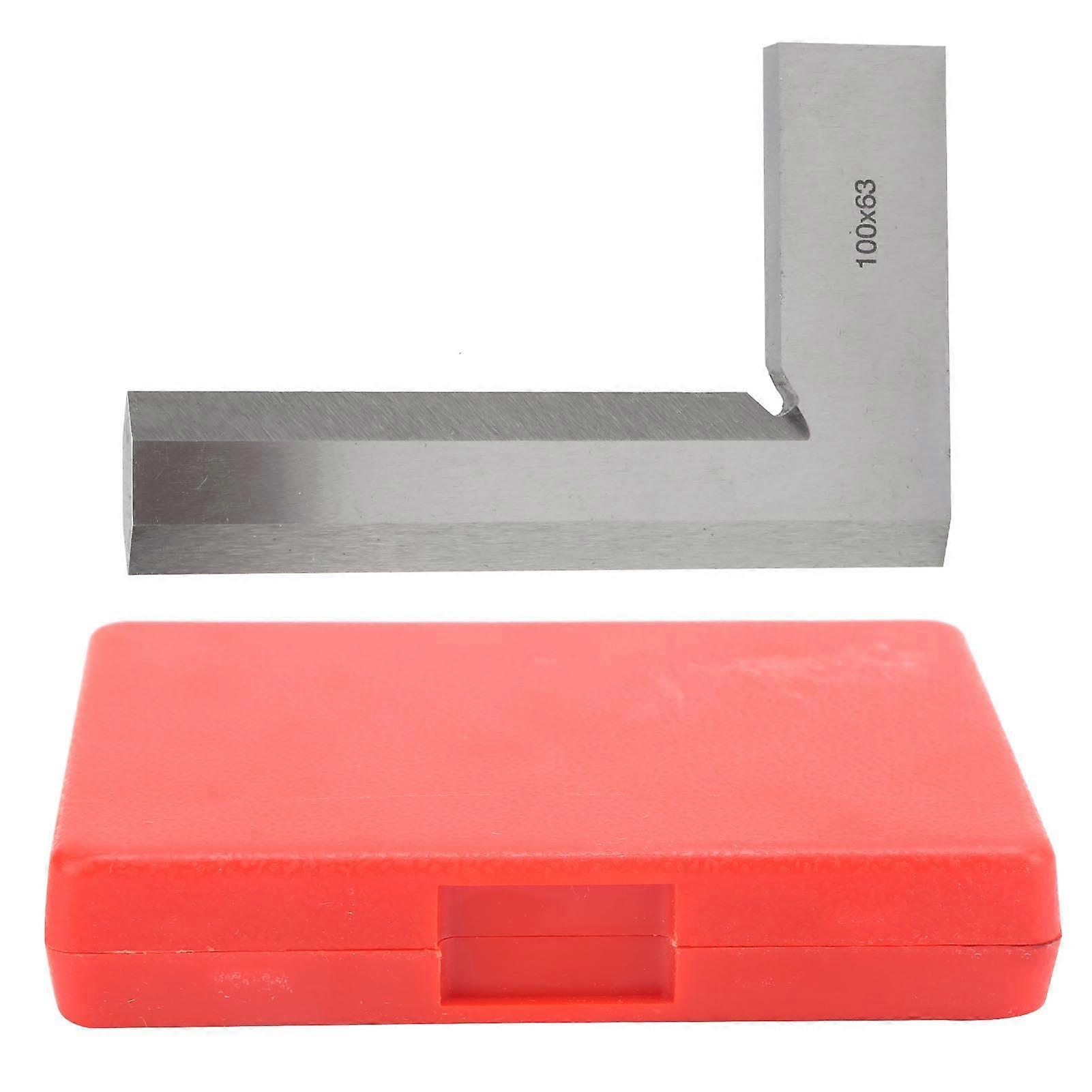 Knife Edge Ruler 90° Angle Detect Stainless Steel Engineer Accuracy Measuring Tool 100x63mm