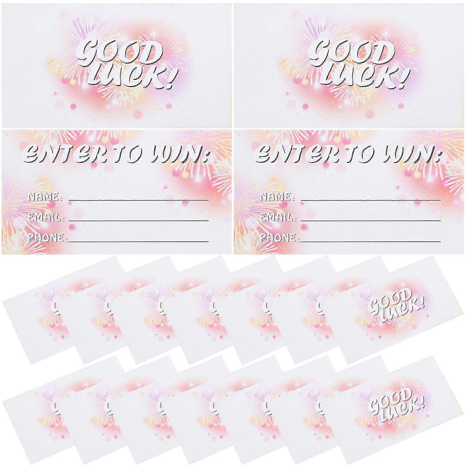 300pcs Enter to Win Raffle Tickets Cards Entry Form Cards for Contest Auction Raffles Ballot Box for Name Email Address Phone Number Fields