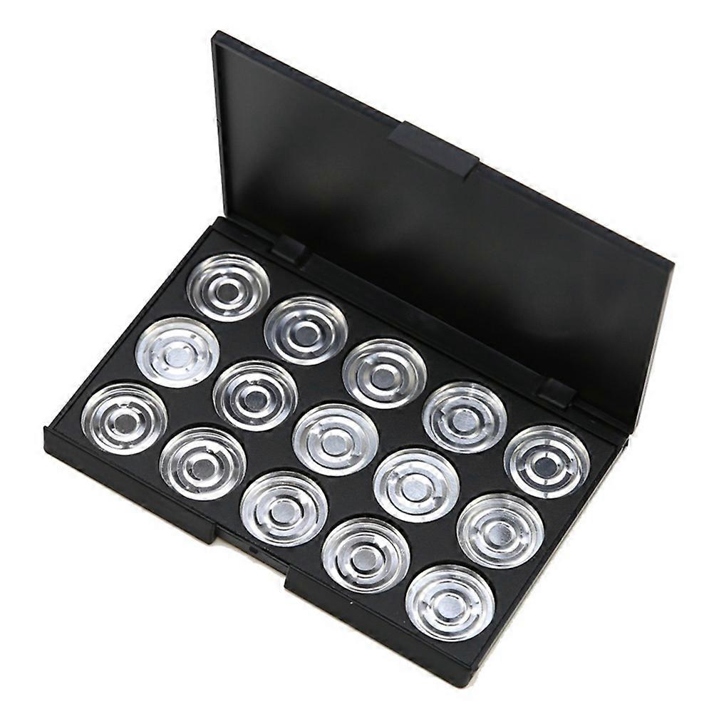 Makeup Storage Case Empty Eyeshadow Tin Organizer For Travel Women Round 26mm In Diameter Compact Storage 1Set