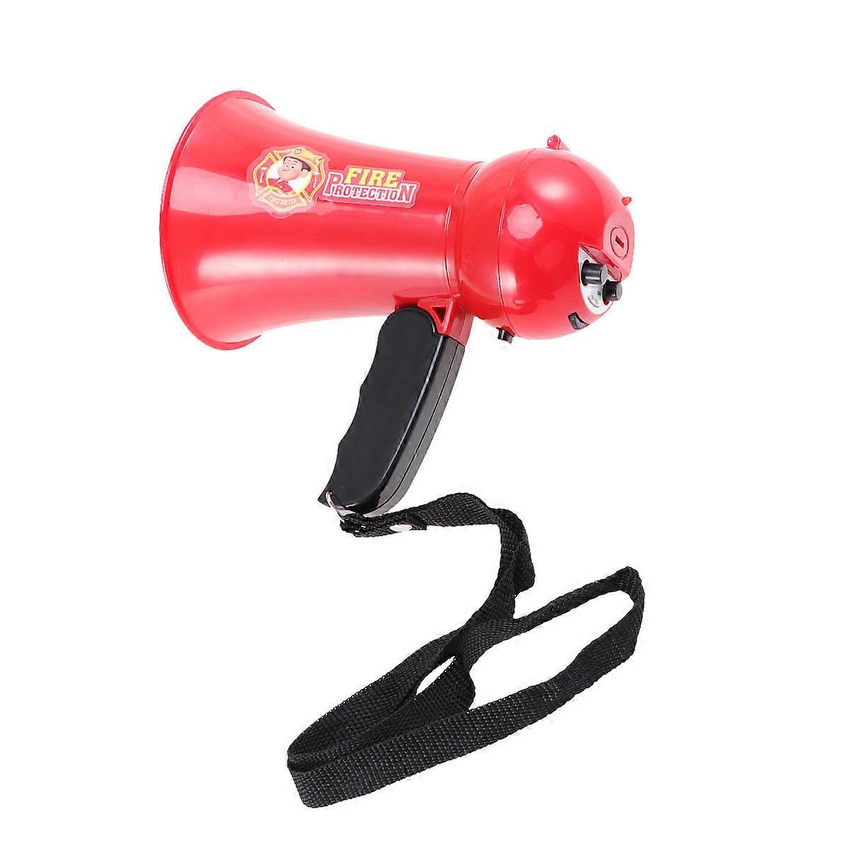 Compact Megaphone Speaker Fire Fighter's Megaphone Red Volume Control 1Pack