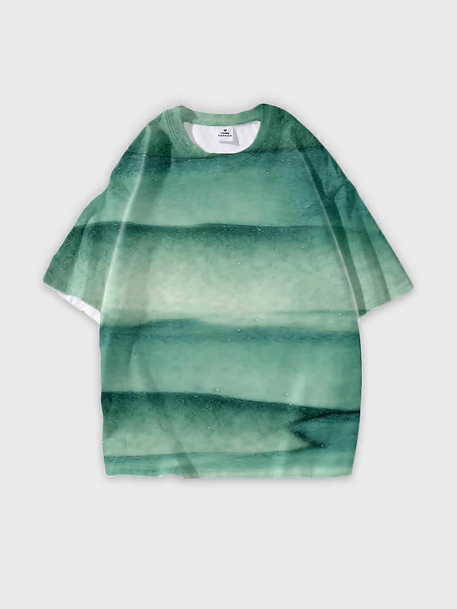 T-shirt round neck Pattern loose short sleeve JW710