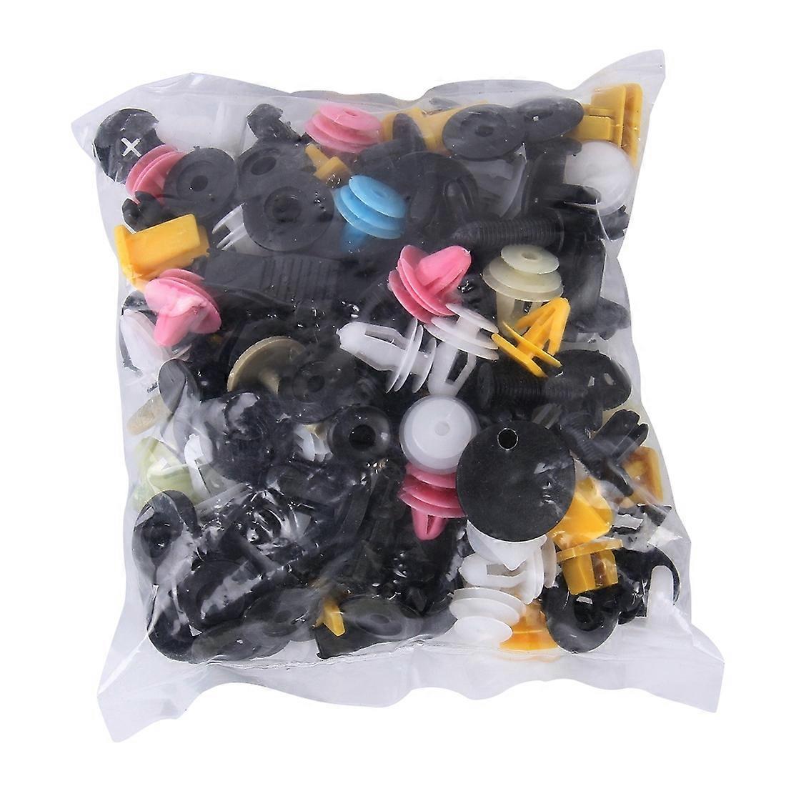 100 PCS Hole Plastic Rivets Fastener Push Clips