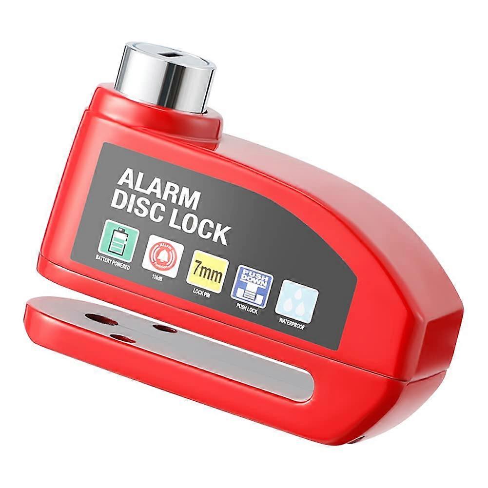 Wheel Disc Brake Lock with Security Alarm System, Waterproof Anti-Theft Reminder for E-Bikes, Bicycles, and Scooters