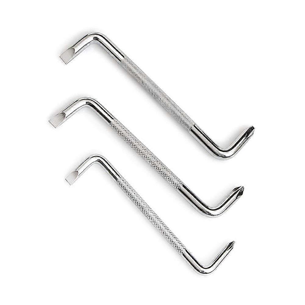 3 Piece Offset Screwdriver Set, Head Screwdriver Set with Magnetic Z Type Screw Drive with Phillips and Slotted Head