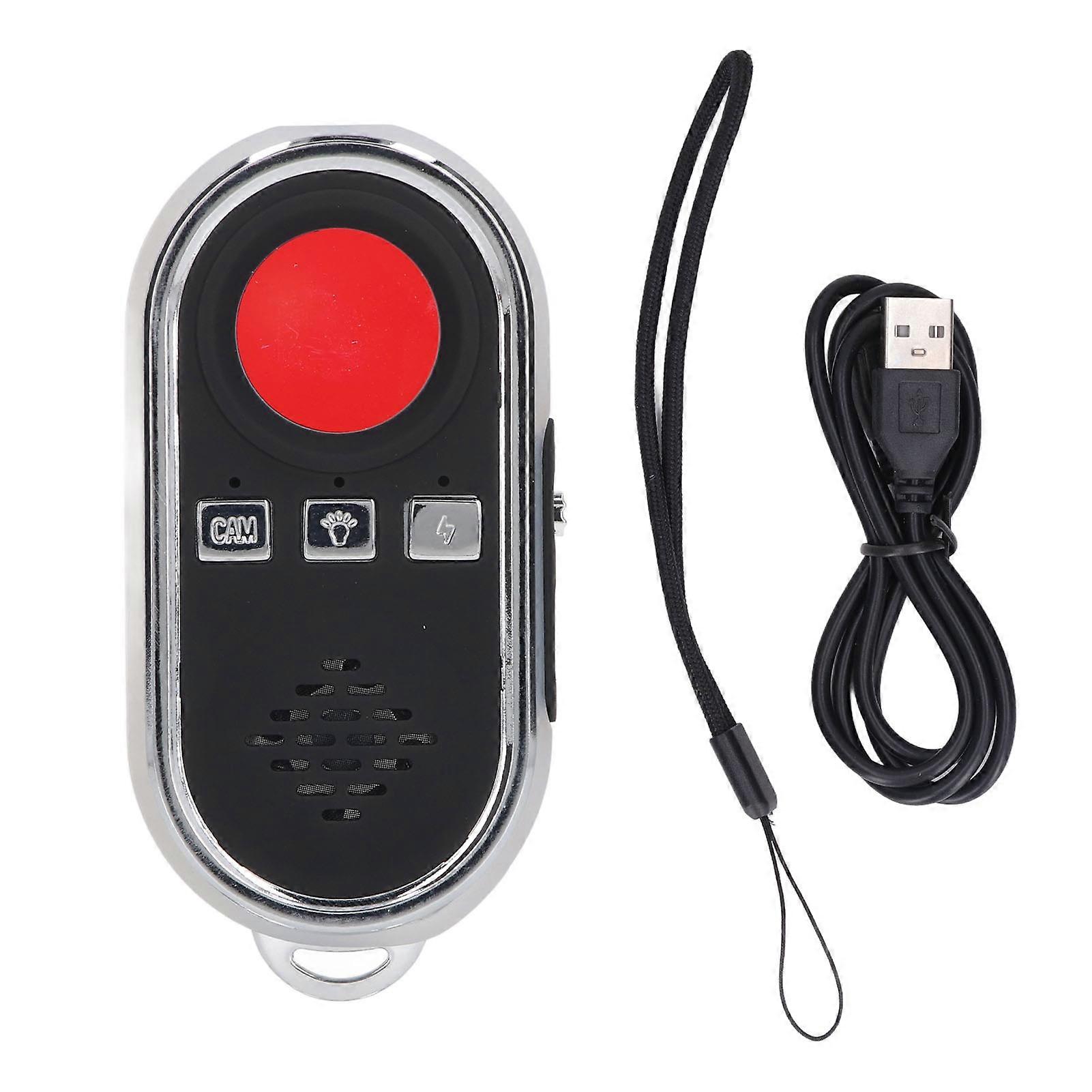 Infrared Camera Detector ble Visual Alarm Wireless LED Anti Spy Detector for Apartment Hotel Black