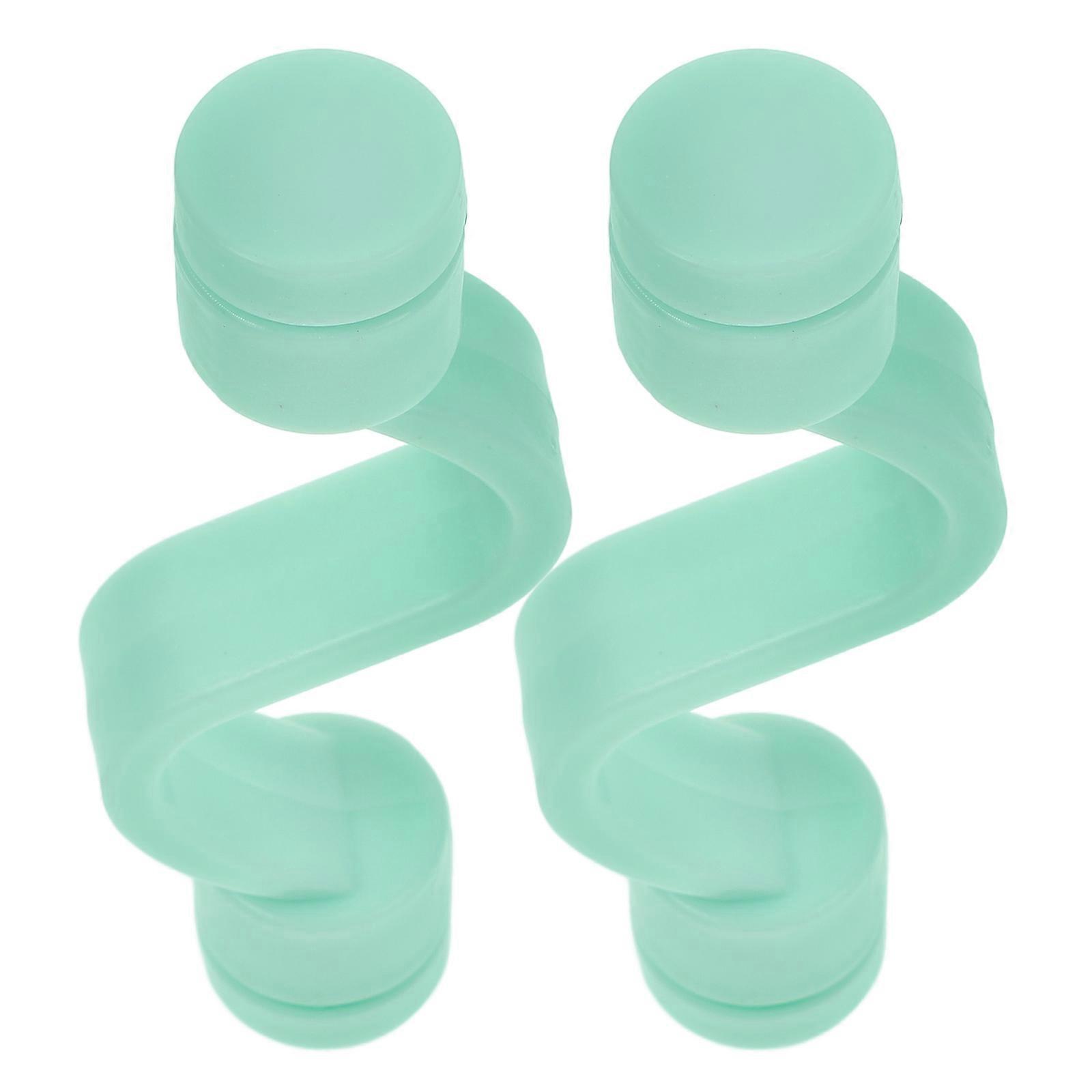 Front Load Washer Door Prop Magnetic Attachment For Home Use Green 10.30X2.00X2.00CM 2Pcs