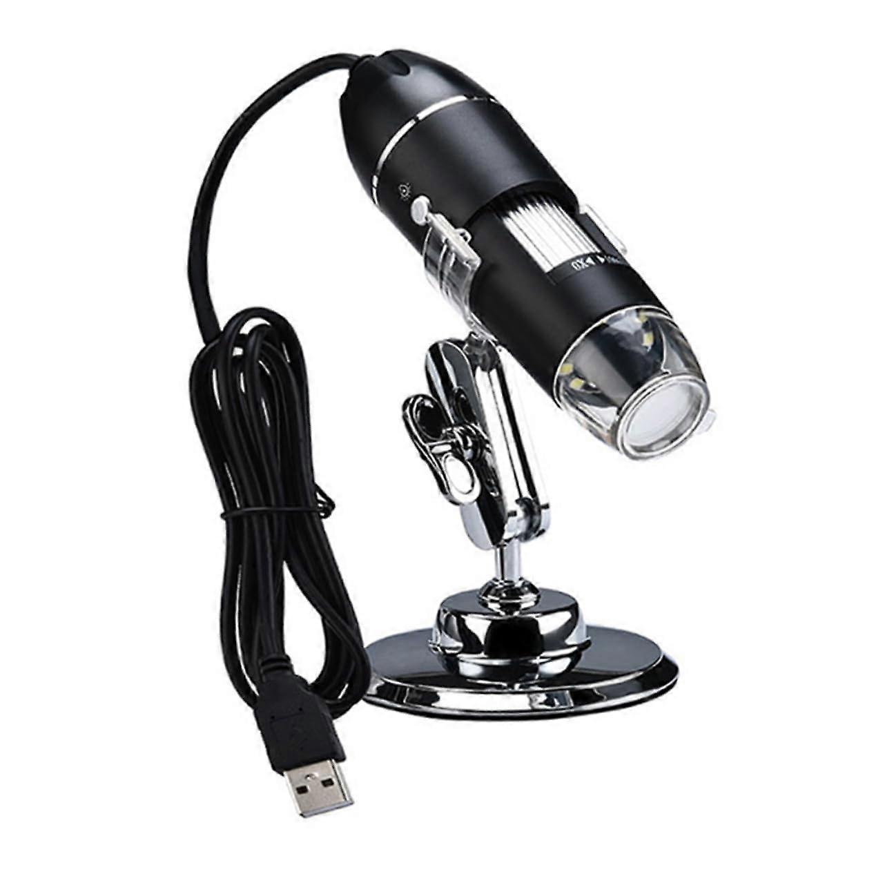 Electron Microscope for Home, USB Portable Magnification for Experiments, Insect Observation, Educational Purposes, Compatible with Laptop
