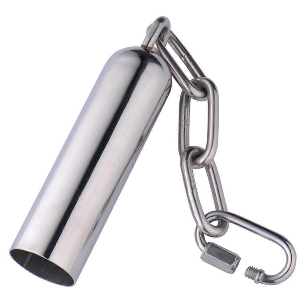 Stainless Steel Bell Bird Toy for Medium to Large Sized Parrot and Squirrel Size Large