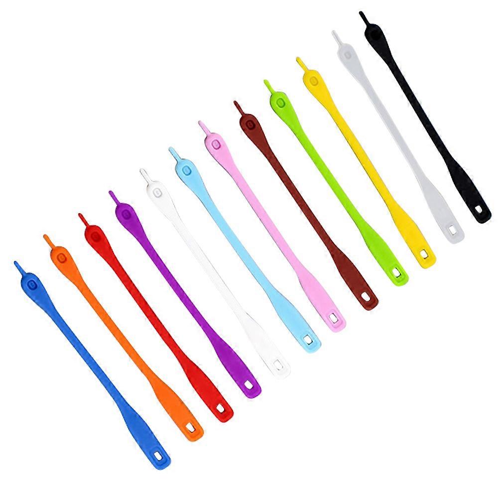 Silicone Wine Glass Marker for Cup Identification with Assorted Colors and NonSlip Design 12 Pieces