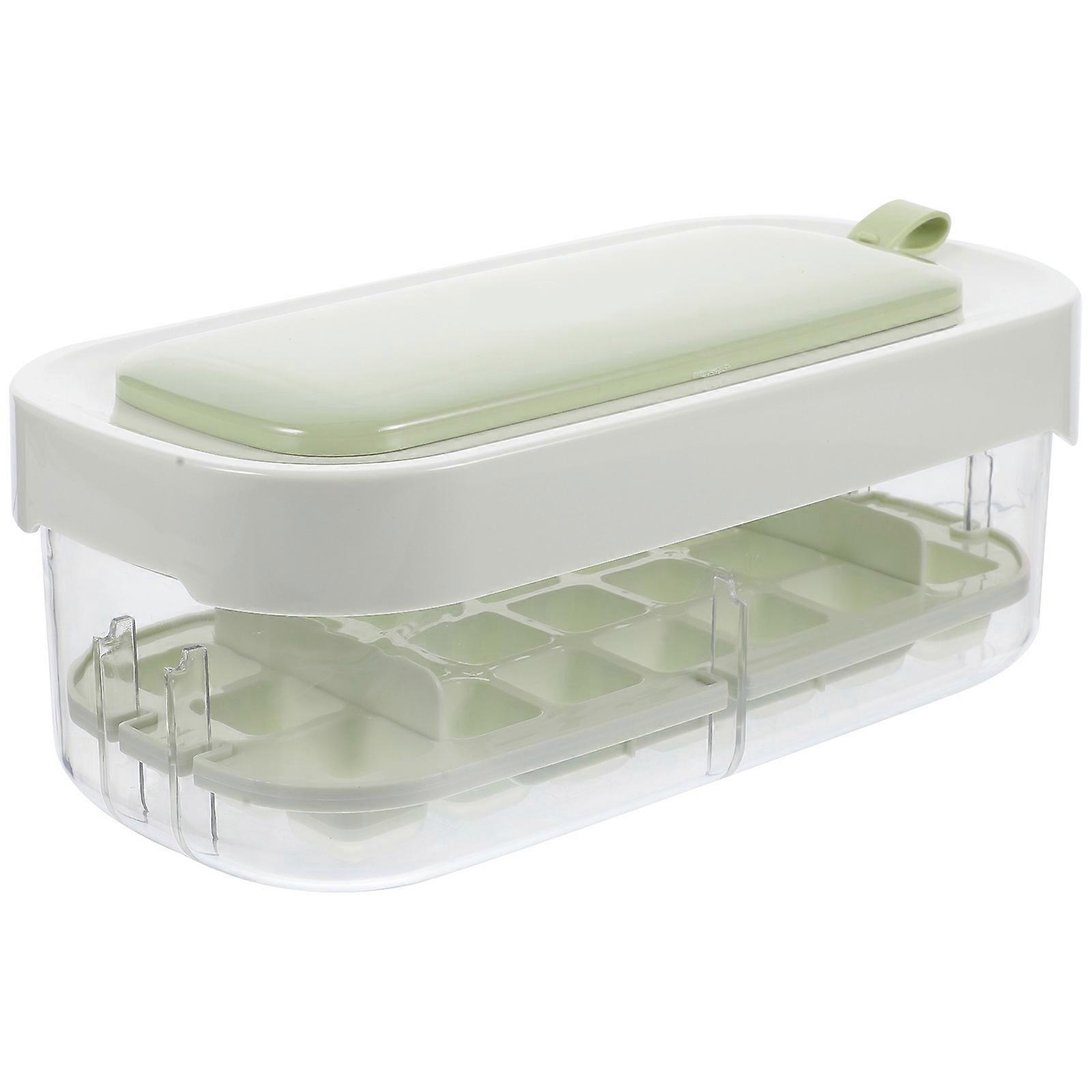 Ice Cube Maker Tray Press Type Operation For Home Kitchen Use 27.00X13.50X10.90CM Silicone 1Set