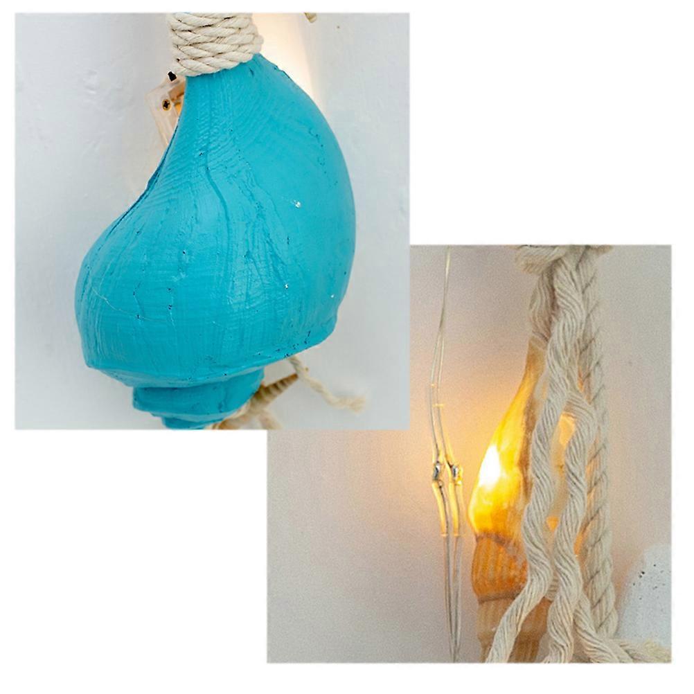 Nautical Decorations Simulation Conch Pendant Home Decoration Hangings Green Shell-shaped Elegant 1Set