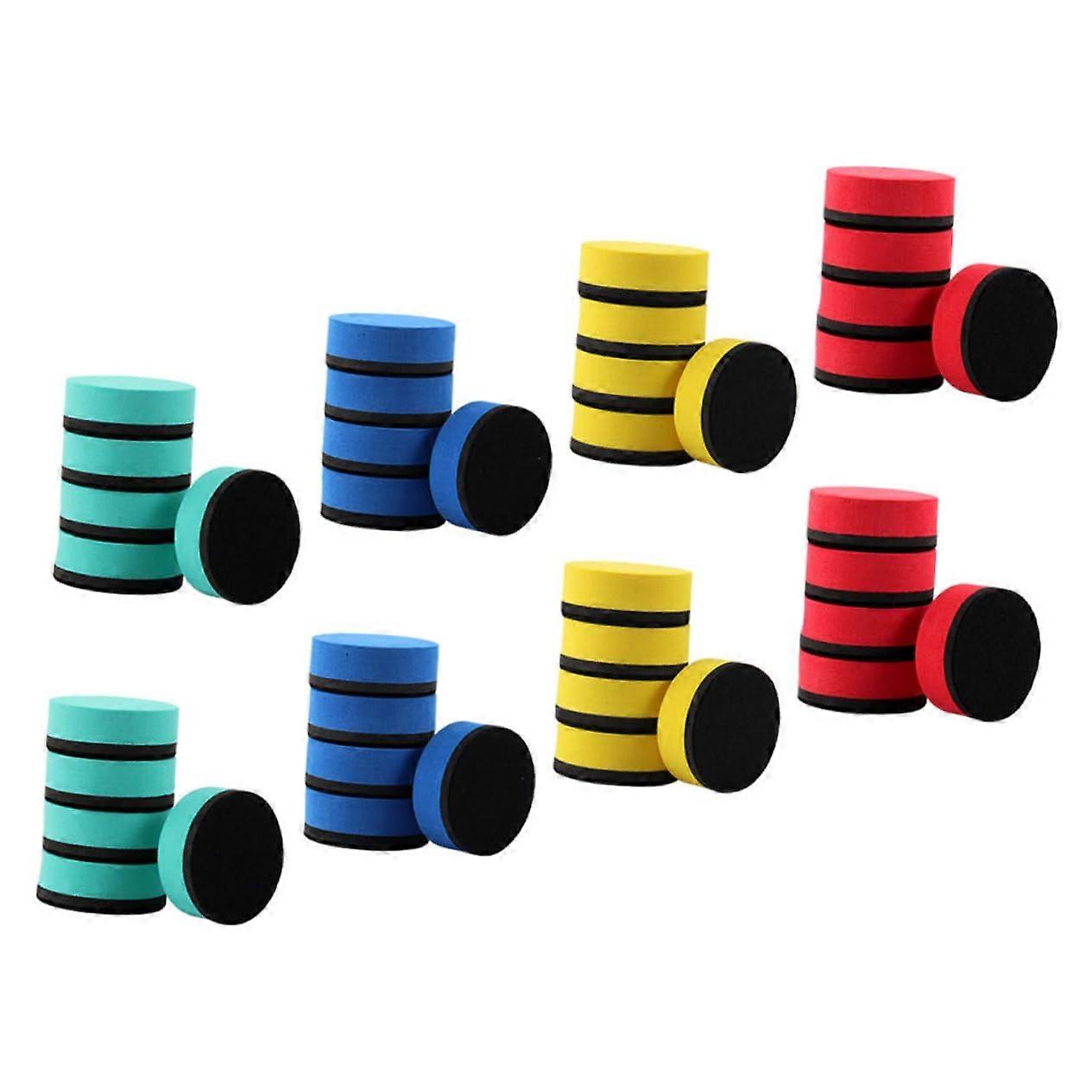 Whiteboard Erasers Pack 48 Felt Fabric Dry Erase Board Wipes For Office Use Portable
