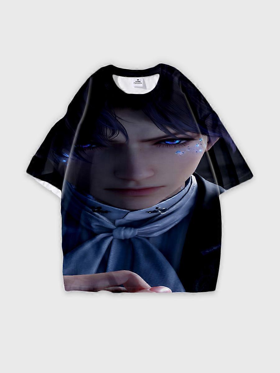 T-shirt col rond Role Pattern ample manches courtes B1256