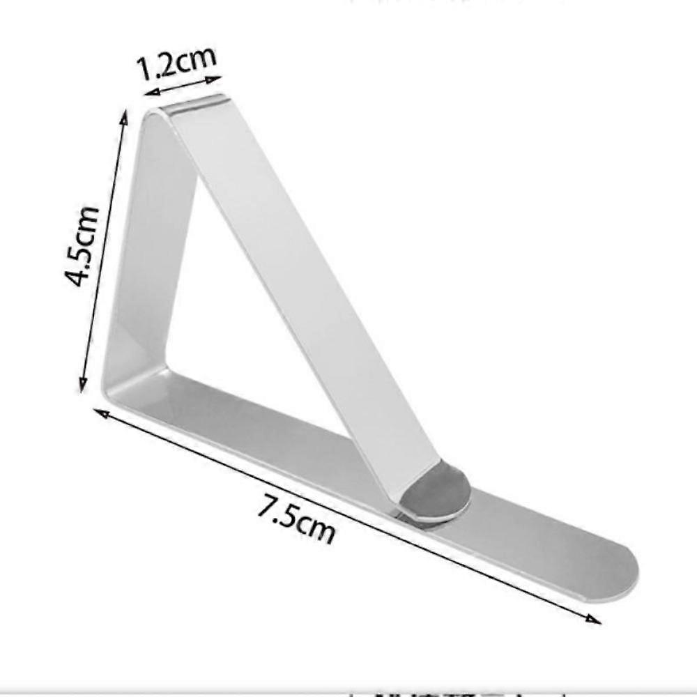 Stainless steel triangle fixed tablecloth clip for home, daily use, outdoor dining table cloth, portable tablecloth clip, tablecloth clip