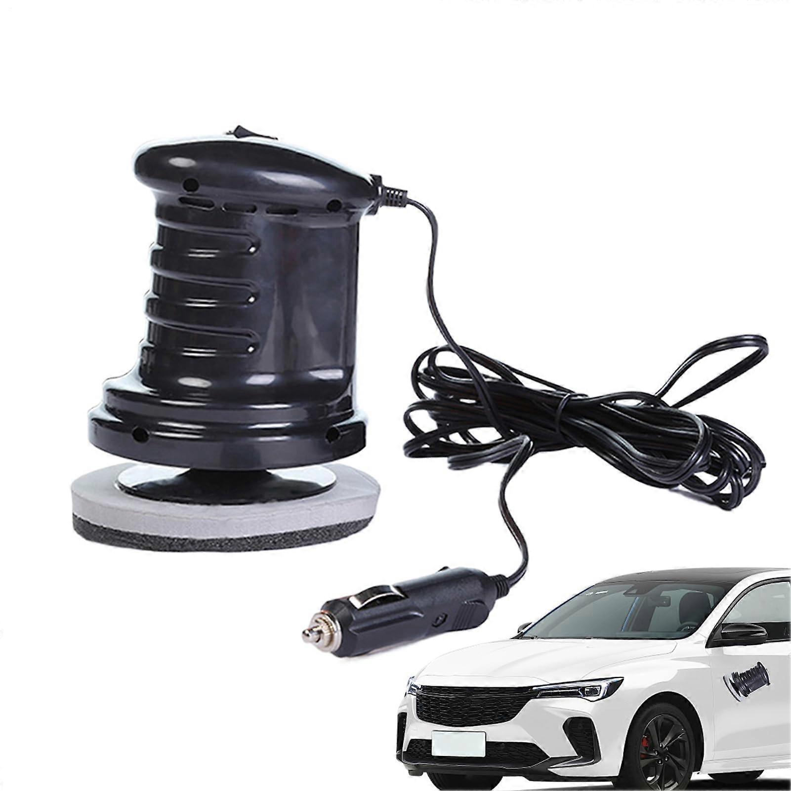 Car Waxing Machine, Electric Buffer Tool, Compact Polishing and Buffing, Auto Detailing Waxer for Car, Motorcycle Black