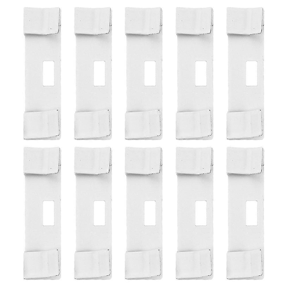 White Metal Vertical Blinds Repair Tabs with 10 Pieces for Home Use Suitable for Most Sizes