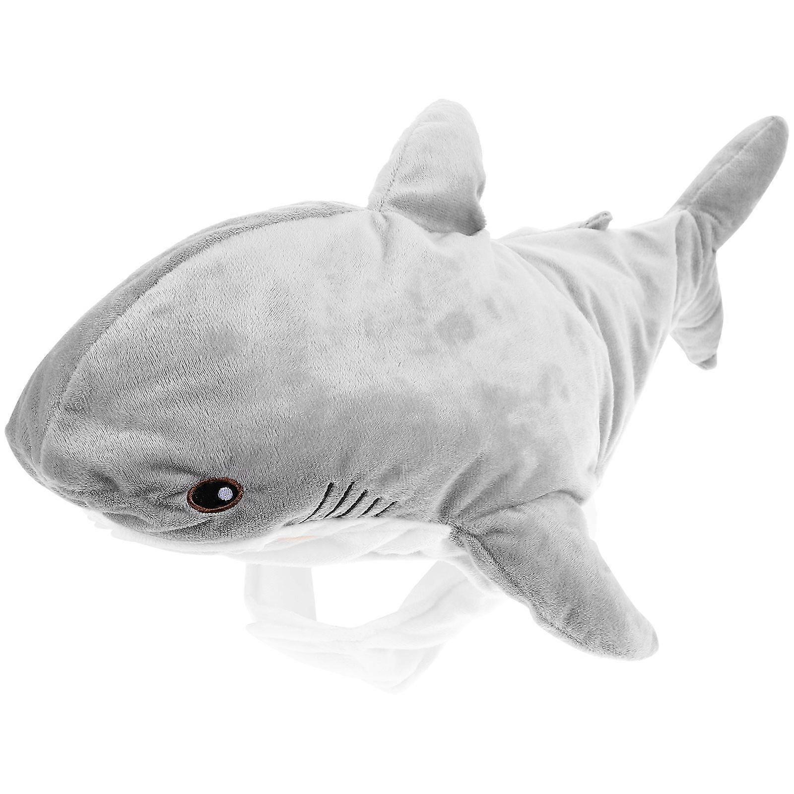 Plush Shark Hat with Soft PP Cotton Animal Costume Headgear for Adults – Party Dress Up Prop for Halloween, Carnival, Photo & Performance