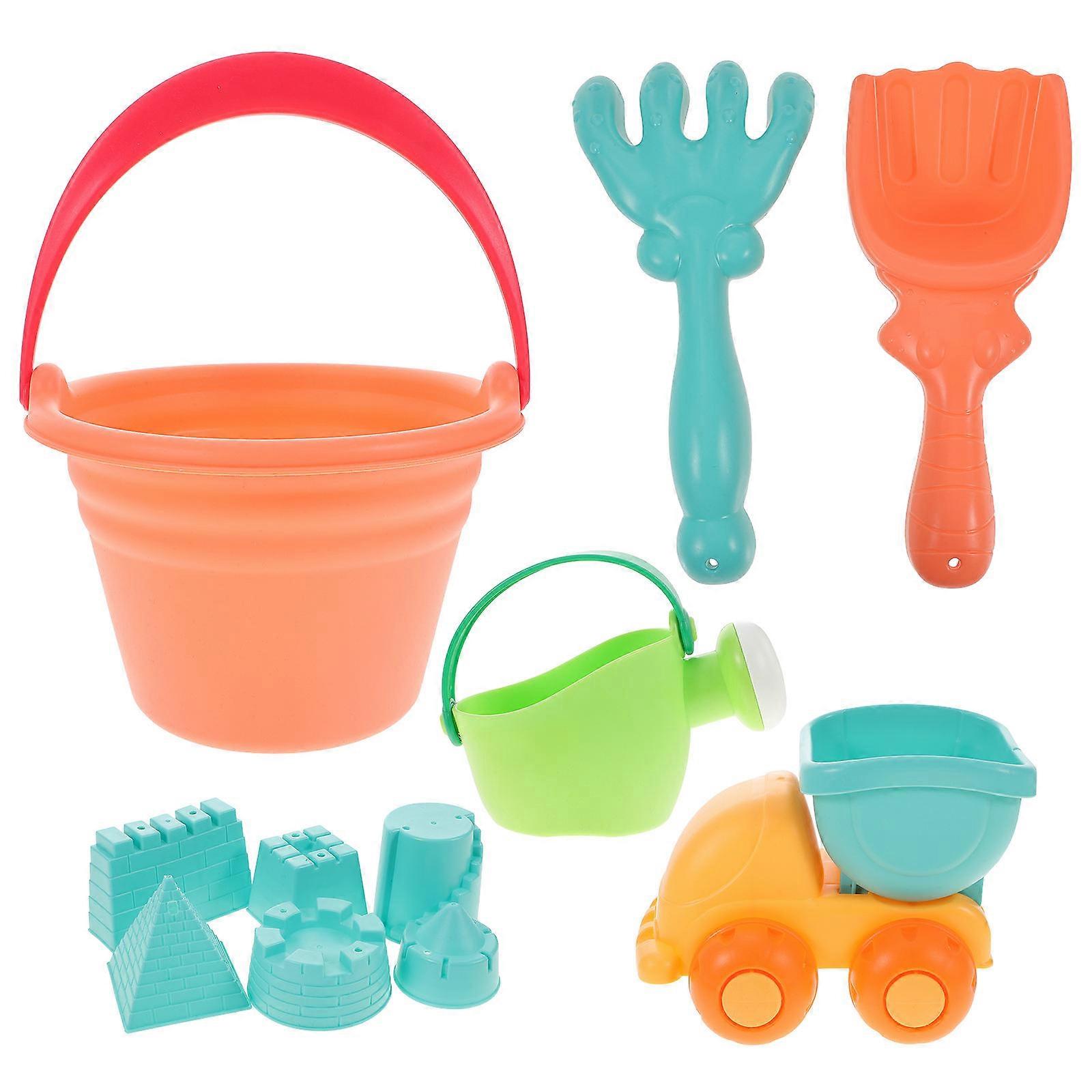 Summer Beach Play Bath Set with Soft Sand Molds for Fun Bath Activities