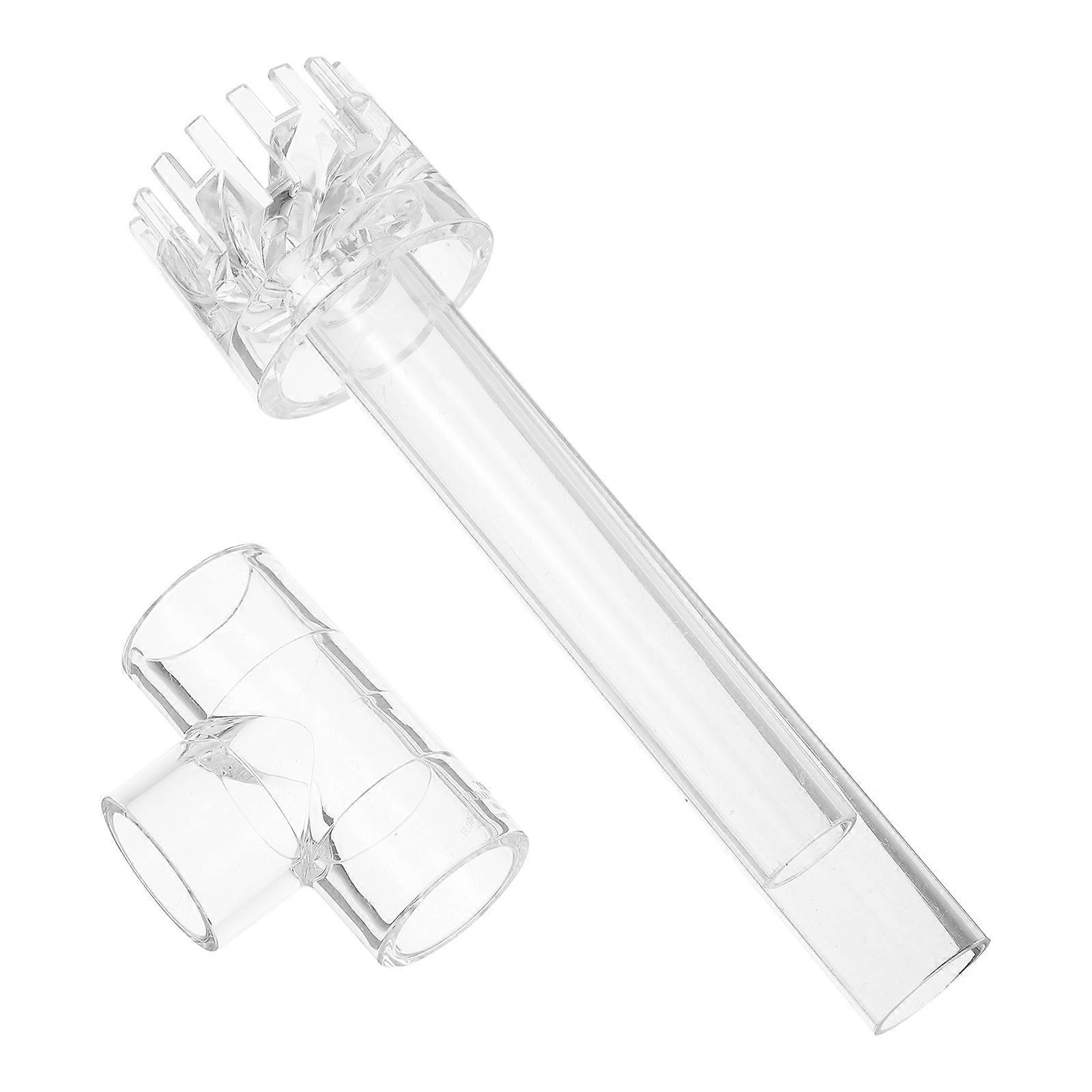 Mini Protein Skimmer Fish Tank Surface Protein Skimmer Filter Ideal For Large Fish Tank Use Transparent 4x21cm 1Pcs