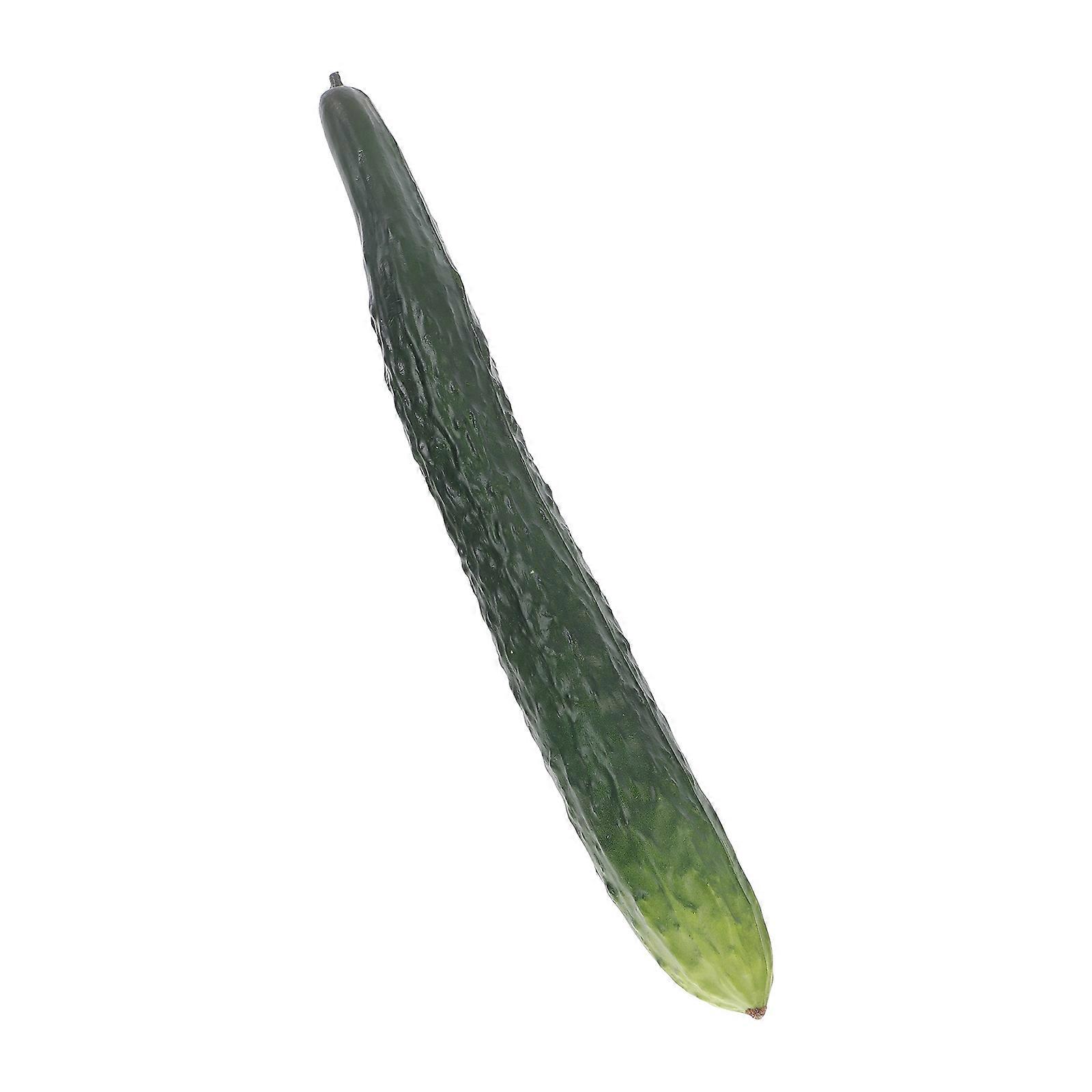 Lifelike Simulation Green Cucumber 1 Set for Home Photo Prop Decoration Party Artificial Plastic Vegetable Model for Kitchen