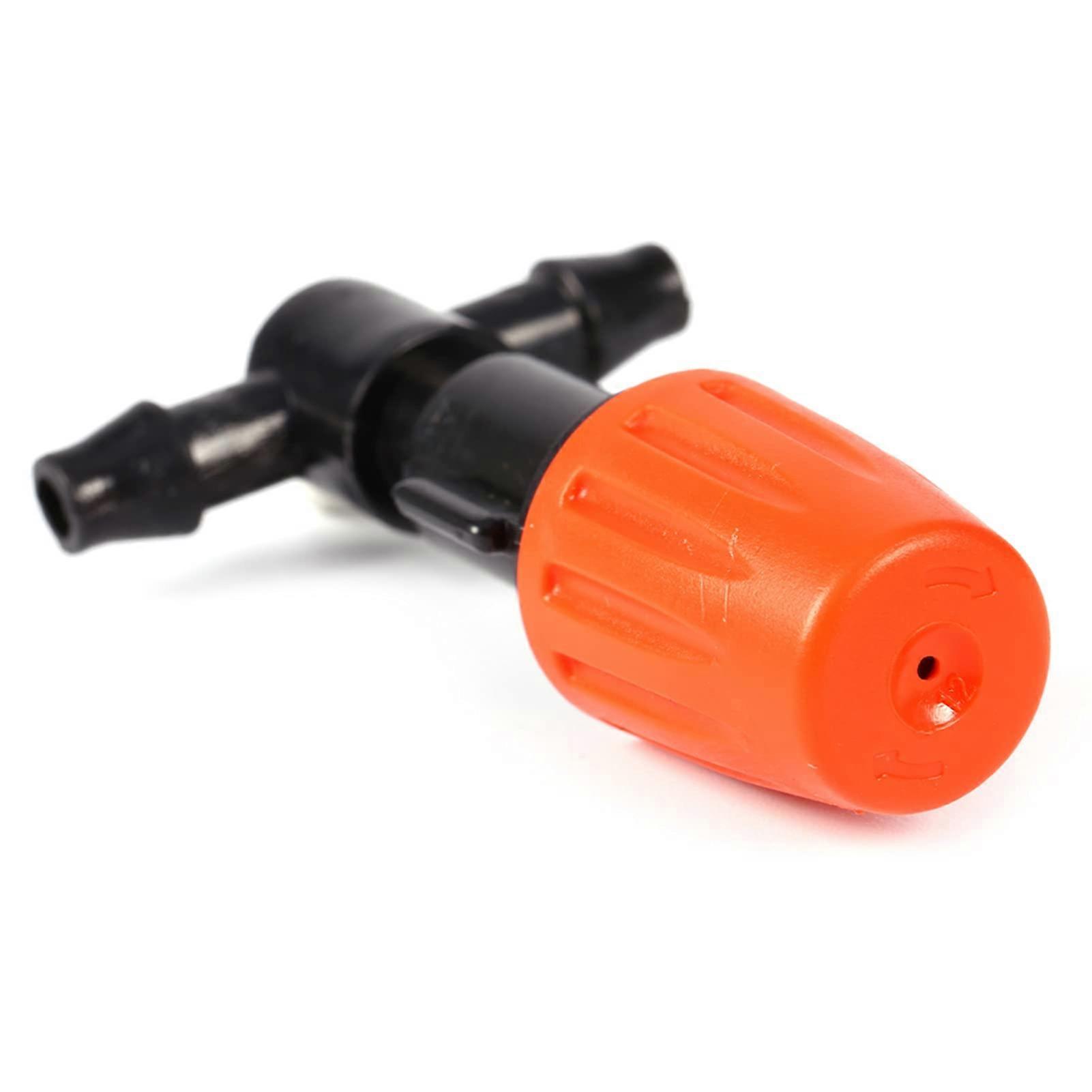 Atomizer Dripper Plastic Spray Connector T Nozzle for 4mm Hose - Waterproof Irrigation Mist Spray Nozzle