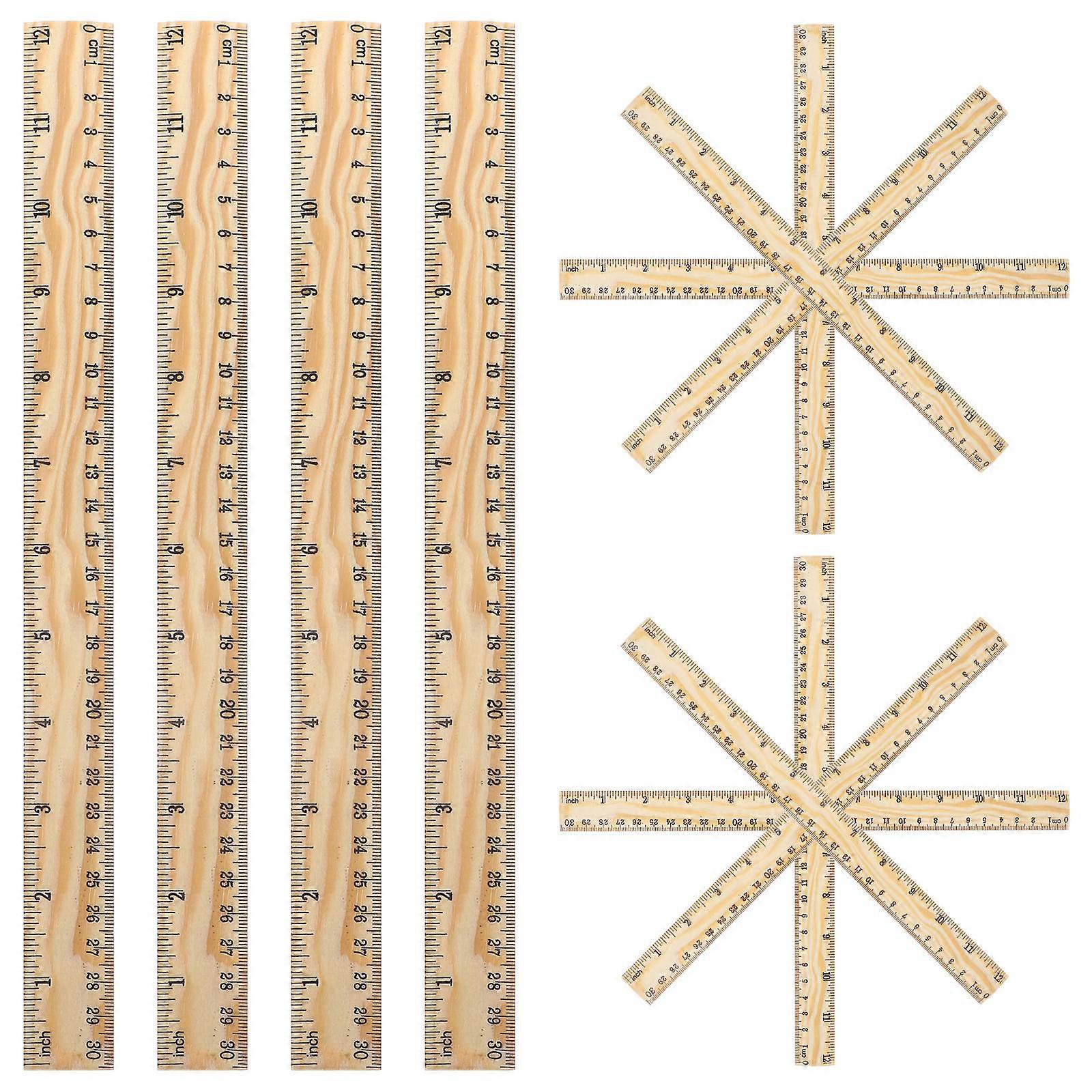 Tailors Ruler 26Set Wooden Bamboo Ruler for and Dressmakers 30Cm Traditional Style Ideal for DIY Craft Projects