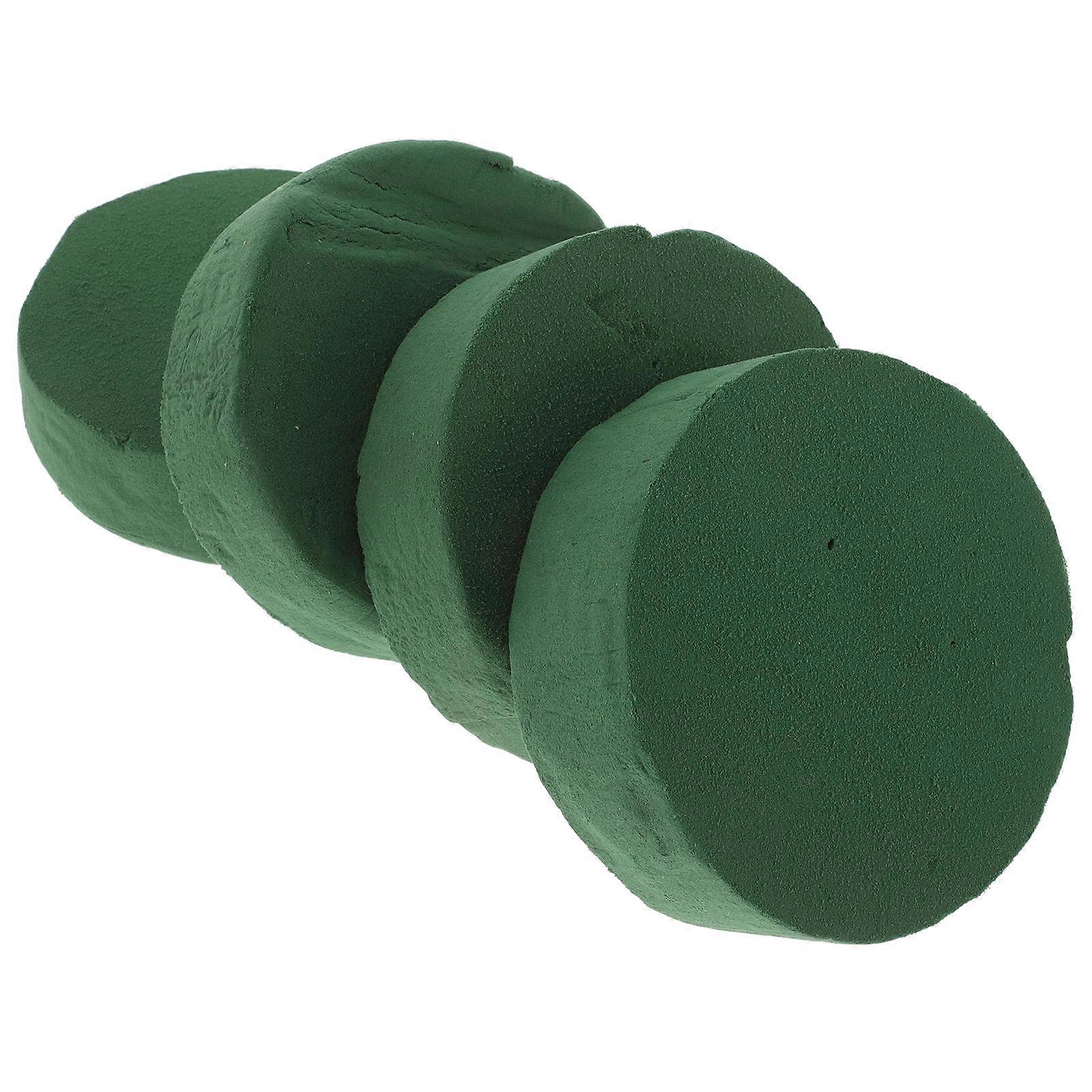 4 قطع كتل رغوة الأزهار الخضراء طوب رغوة زهرة مستديرة لبائعي الزهور