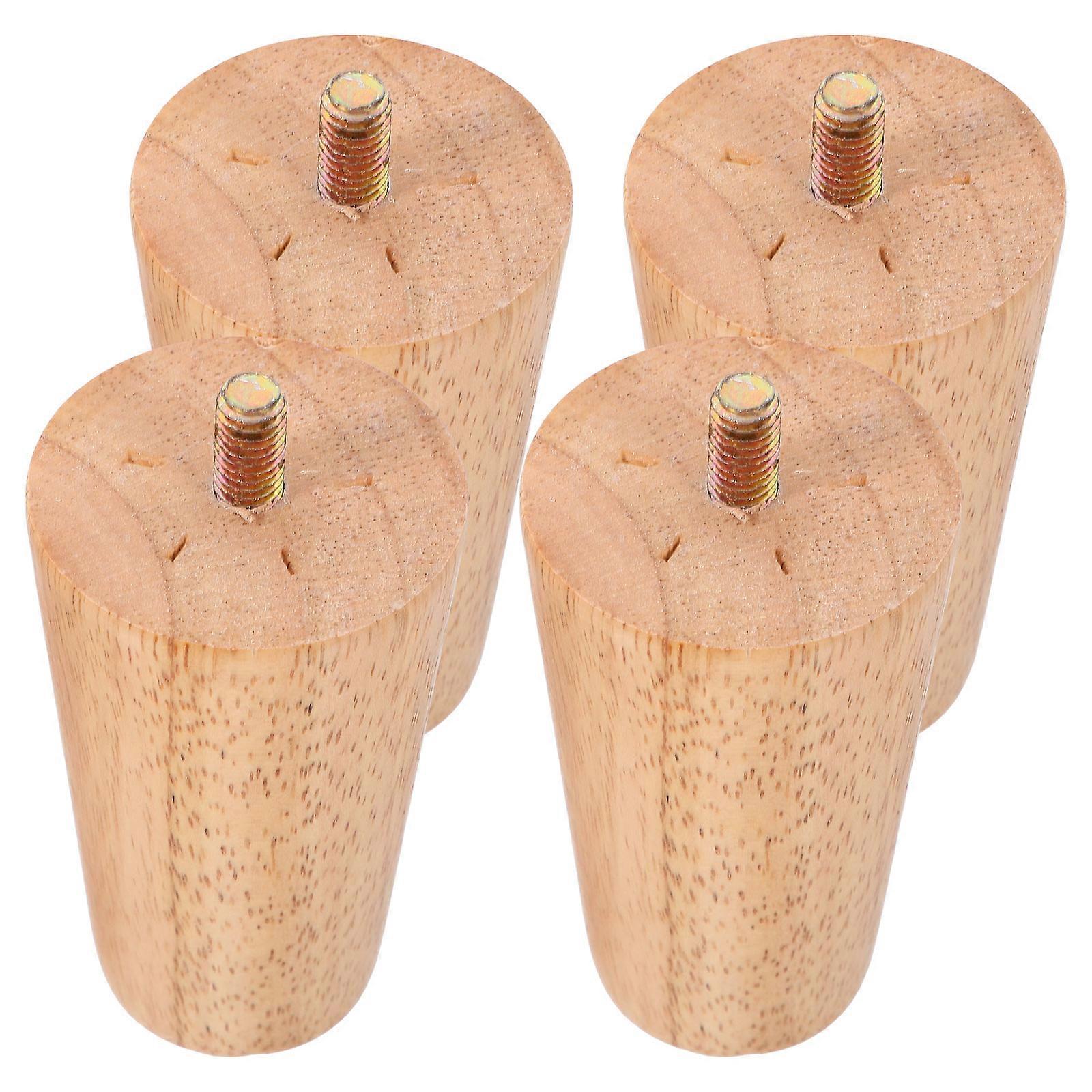 モダンなテーブルの脚無垢材の家具の足キャビネットベッドチェア多目的な使用なめらかな形状の住宅所有者4個