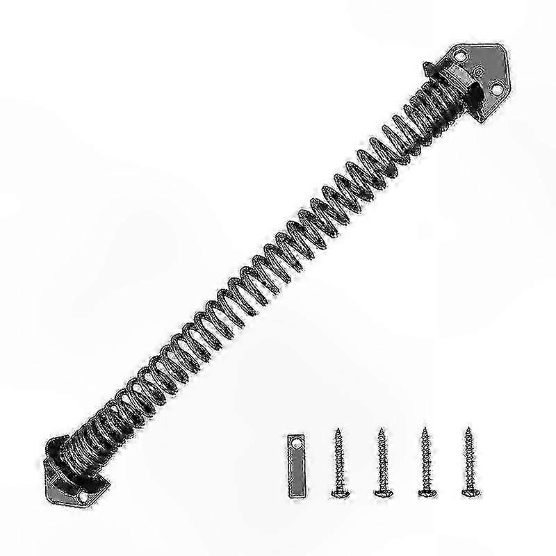 Spring-Loaded Self-Closing Hinge for Garden and Yard Gates
